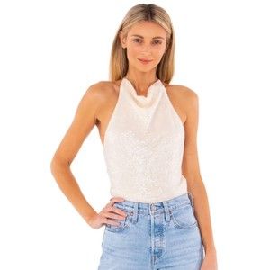 Amanda Uprichard Kimball Sequined Top